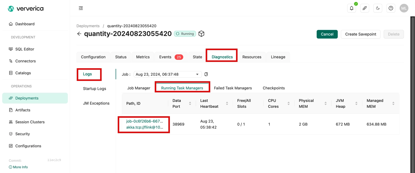 View Logs 3