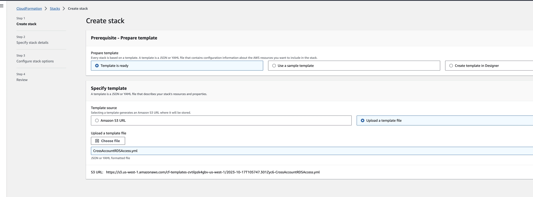 Create RDS stack part 1