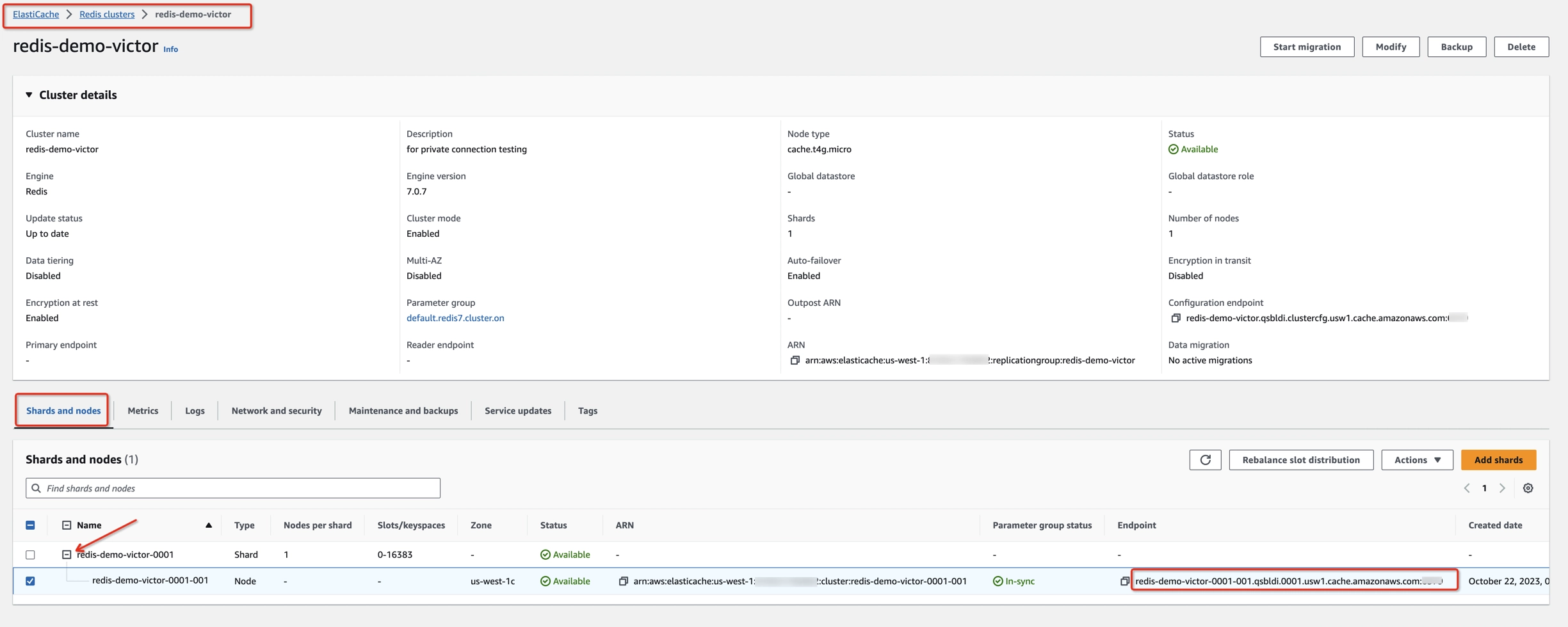 Check node details