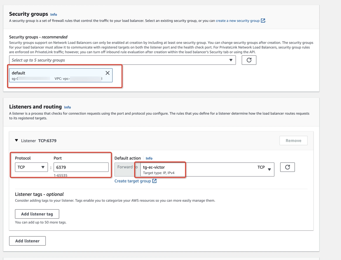 Create load balancer step 2